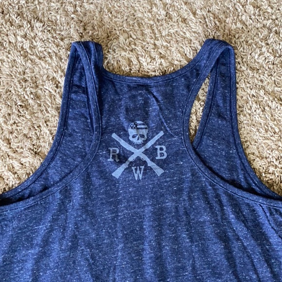 Red, White Blue Apparel Distressed Flag Tank - Picture 3 of 3